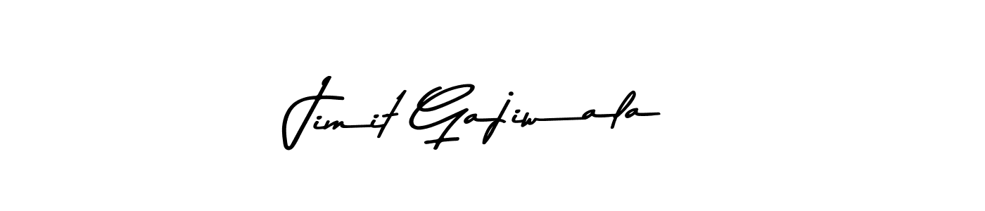 Design your own signature with our free online signature maker. With this signature software, you can create a handwritten (Asem Kandis PERSONAL USE) signature for name Jimit Gajiwala. Jimit Gajiwala signature style 9 images and pictures png