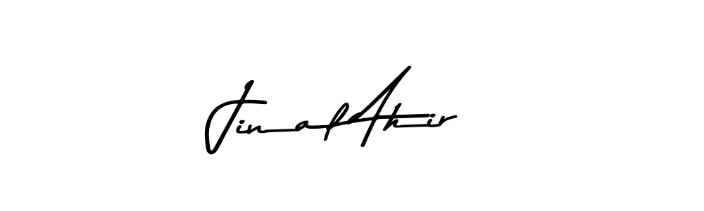 How to make Jinal Ahir signature? Asem Kandis PERSONAL USE is a professional autograph style. Create handwritten signature for Jinal Ahir name. Jinal Ahir signature style 9 images and pictures png