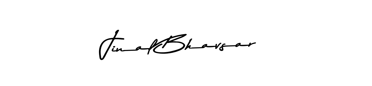 Create a beautiful signature design for name Jinal Bhavsar. With this signature (Asem Kandis PERSONAL USE) fonts, you can make a handwritten signature for free. Jinal Bhavsar signature style 9 images and pictures png