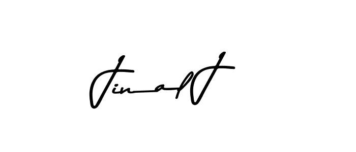 Jinal J stylish signature style. Best Handwritten Sign (Asem Kandis PERSONAL USE) for my name. Handwritten Signature Collection Ideas for my name Jinal J. Jinal J signature style 9 images and pictures png