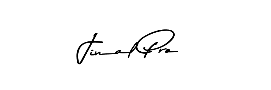 Create a beautiful signature design for name Jinal Pro. With this signature (Asem Kandis PERSONAL USE) fonts, you can make a handwritten signature for free. Jinal Pro signature style 9 images and pictures png