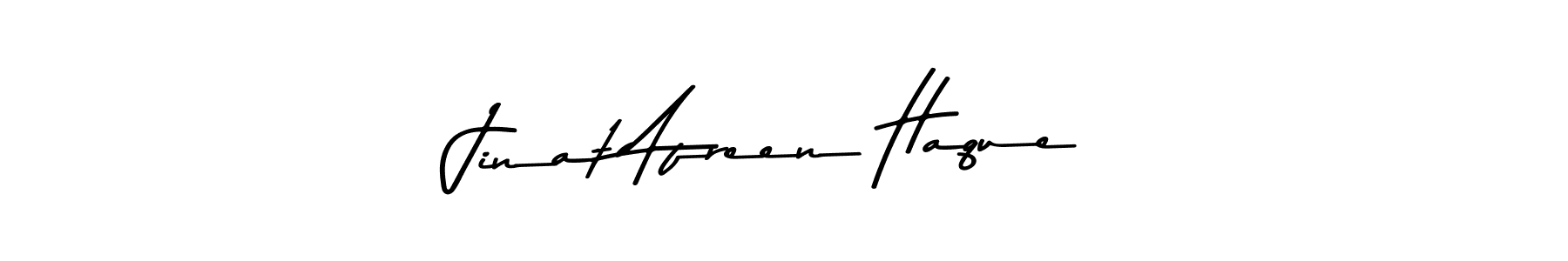 Jinat Afreen Haque stylish signature style. Best Handwritten Sign (Asem Kandis PERSONAL USE) for my name. Handwritten Signature Collection Ideas for my name Jinat Afreen Haque. Jinat Afreen Haque signature style 9 images and pictures png