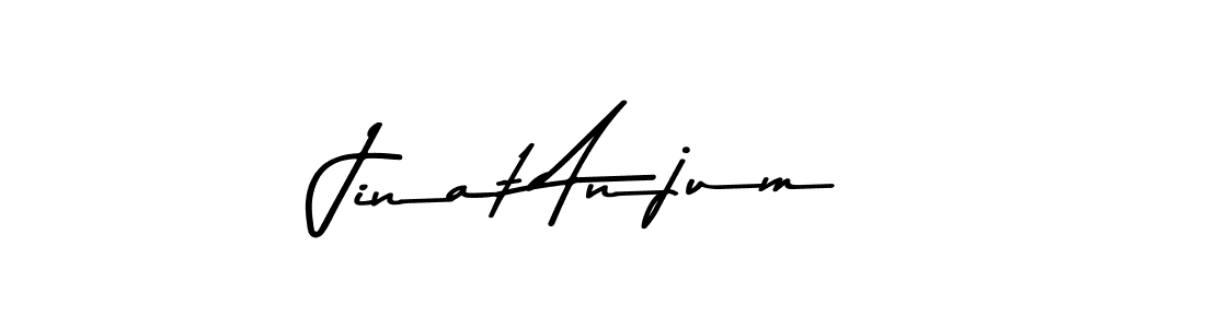 Design your own signature with our free online signature maker. With this signature software, you can create a handwritten (Asem Kandis PERSONAL USE) signature for name Jinat Anjum. Jinat Anjum signature style 9 images and pictures png