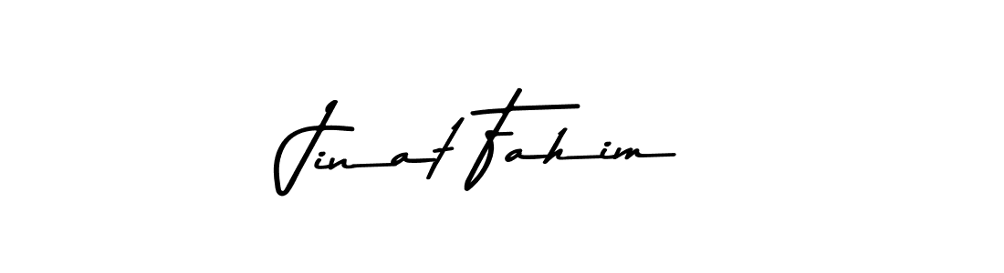 Jinat Fahim stylish signature style. Best Handwritten Sign (Asem Kandis PERSONAL USE) for my name. Handwritten Signature Collection Ideas for my name Jinat Fahim. Jinat Fahim signature style 9 images and pictures png