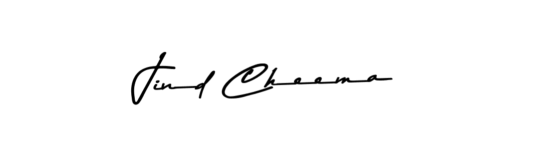 Design your own signature with our free online signature maker. With this signature software, you can create a handwritten (Asem Kandis PERSONAL USE) signature for name Jind Cheema. Jind Cheema signature style 9 images and pictures png