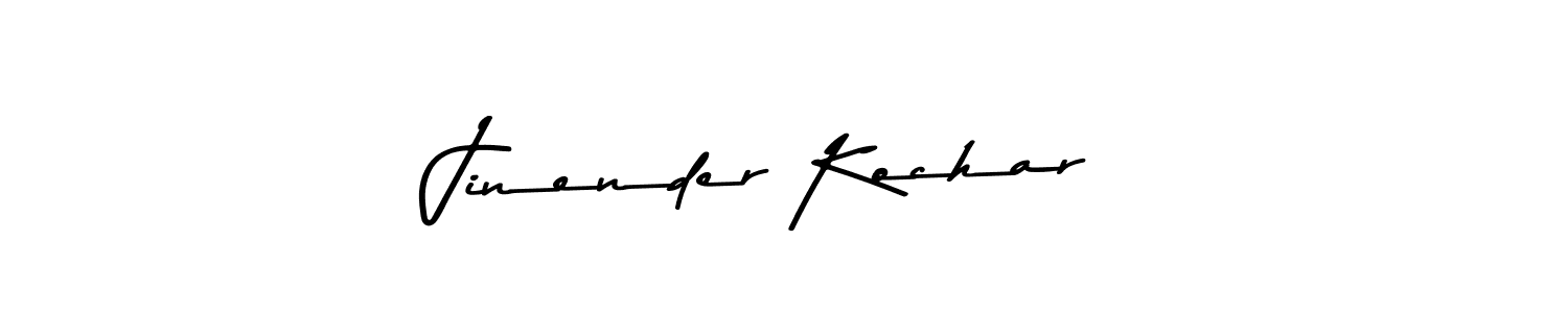 How to make Jinender Kochar signature? Asem Kandis PERSONAL USE is a professional autograph style. Create handwritten signature for Jinender Kochar name. Jinender Kochar signature style 9 images and pictures png