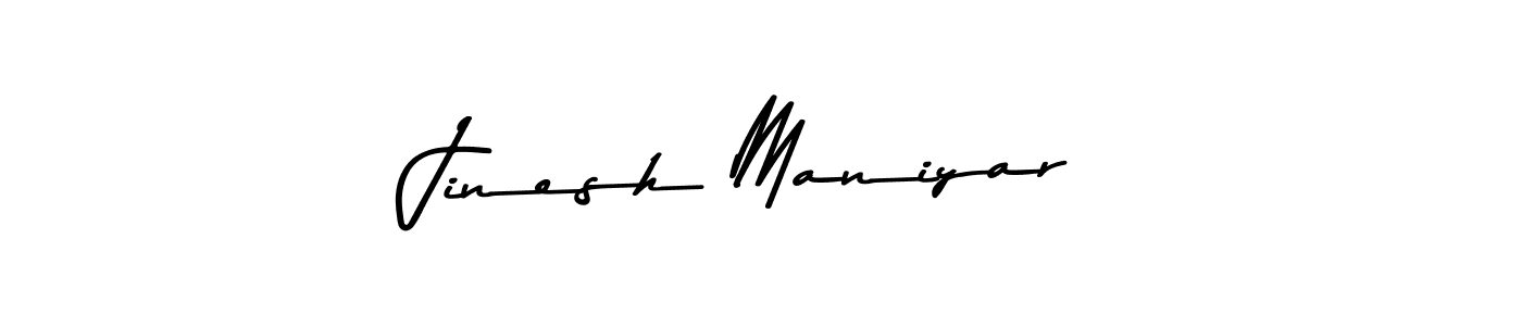 Design your own signature with our free online signature maker. With this signature software, you can create a handwritten (Asem Kandis PERSONAL USE) signature for name Jinesh Maniyar. Jinesh Maniyar signature style 9 images and pictures png