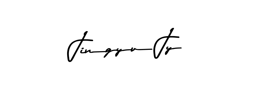 Create a beautiful signature design for name Jingyu Jy. With this signature (Asem Kandis PERSONAL USE) fonts, you can make a handwritten signature for free. Jingyu Jy signature style 9 images and pictures png