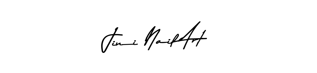 Create a beautiful signature design for name Jini Nail Art. With this signature (Asem Kandis PERSONAL USE) fonts, you can make a handwritten signature for free. Jini Nail Art signature style 9 images and pictures png