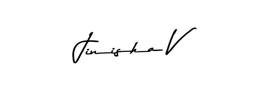 Best and Professional Signature Style for Jinisha V. Asem Kandis PERSONAL USE Best Signature Style Collection. Jinisha V signature style 9 images and pictures png