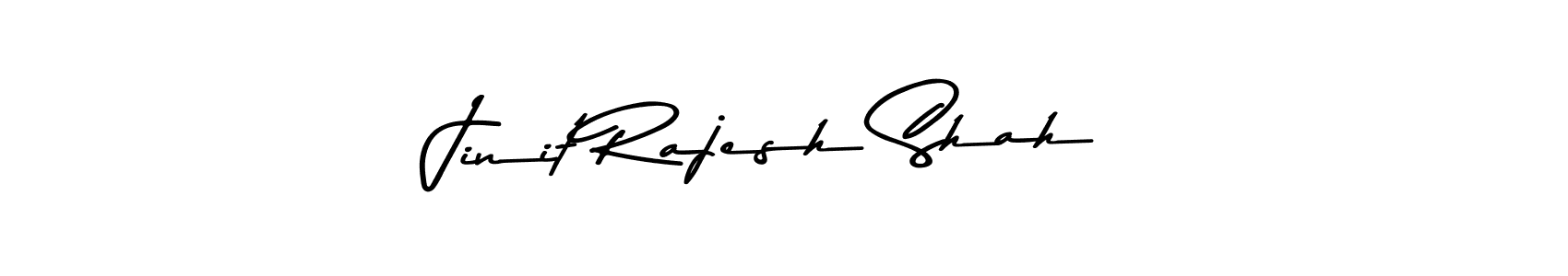 Also You can easily find your signature by using the search form. We will create Jinit Rajesh Shah name handwritten signature images for you free of cost using Asem Kandis PERSONAL USE sign style. Jinit Rajesh Shah signature style 9 images and pictures png