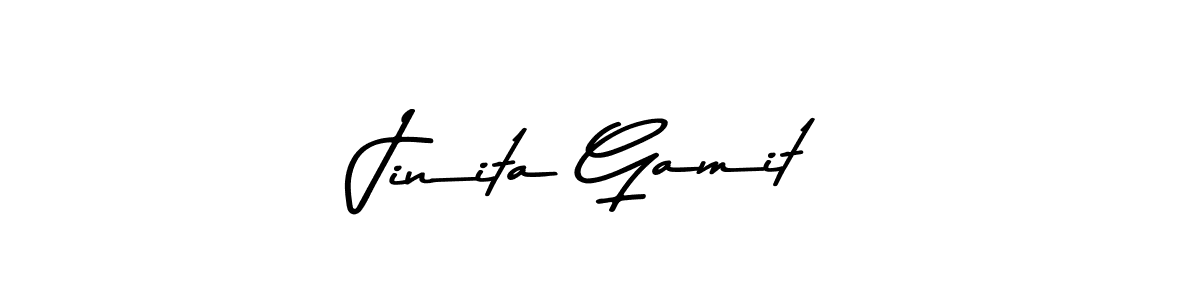 Make a beautiful signature design for name Jinita Gamit. Use this online signature maker to create a handwritten signature for free. Jinita Gamit signature style 9 images and pictures png