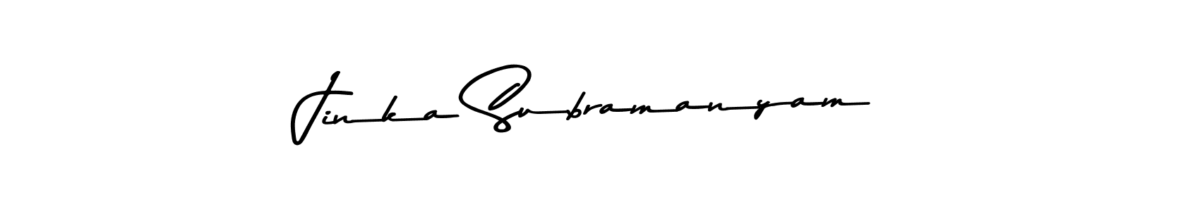 Also You can easily find your signature by using the search form. We will create Jinka Subramanyam name handwritten signature images for you free of cost using Asem Kandis PERSONAL USE sign style. Jinka Subramanyam signature style 9 images and pictures png