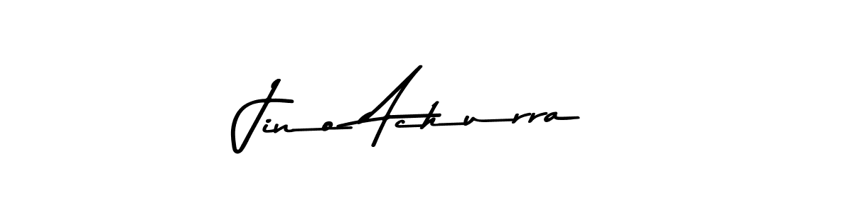 Make a beautiful signature design for name Jino Achurra. With this signature (Asem Kandis PERSONAL USE) style, you can create a handwritten signature for free. Jino Achurra signature style 9 images and pictures png