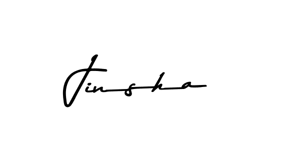 Jinsha stylish signature style. Best Handwritten Sign (Asem Kandis PERSONAL USE) for my name. Handwritten Signature Collection Ideas for my name Jinsha. Jinsha signature style 9 images and pictures png