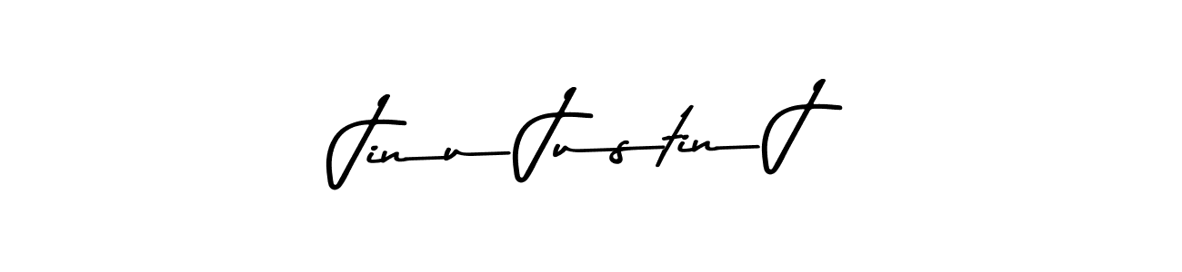 This is the best signature style for the Jinu Justin J name. Also you like these signature font (Asem Kandis PERSONAL USE). Mix name signature. Jinu Justin J signature style 9 images and pictures png