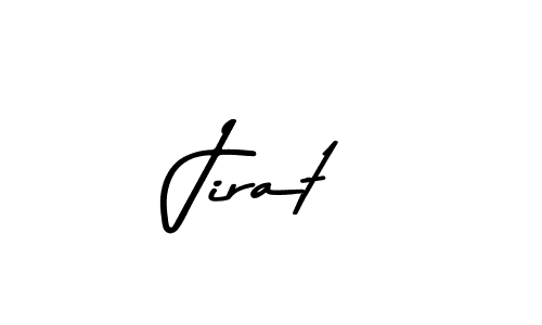 How to make Jirat name signature. Use Asem Kandis PERSONAL USE style for creating short signs online. This is the latest handwritten sign. Jirat signature style 9 images and pictures png
