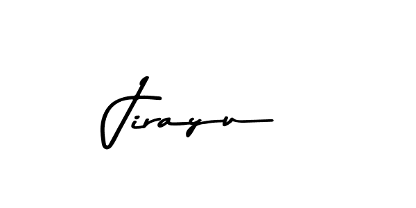 How to make Jirayu name signature. Use Asem Kandis PERSONAL USE style for creating short signs online. This is the latest handwritten sign. Jirayu signature style 9 images and pictures png