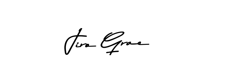 Create a beautiful signature design for name Jiro Grae. With this signature (Asem Kandis PERSONAL USE) fonts, you can make a handwritten signature for free. Jiro Grae signature style 9 images and pictures png