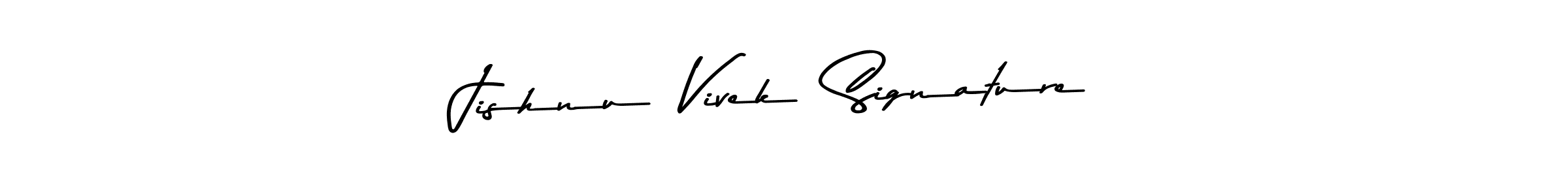 Make a beautiful signature design for name Jishnu  Vivek  Signature. With this signature (Asem Kandis PERSONAL USE) style, you can create a handwritten signature for free. Jishnu  Vivek  Signature signature style 9 images and pictures png