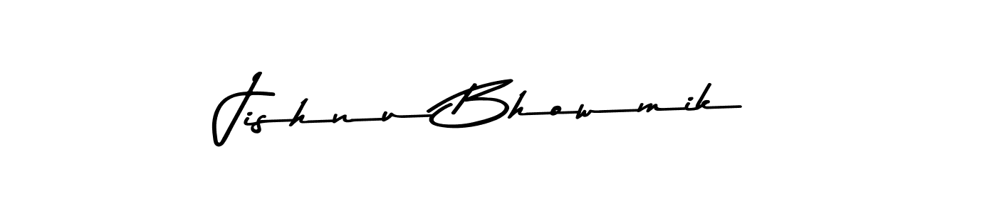 Design your own signature with our free online signature maker. With this signature software, you can create a handwritten (Asem Kandis PERSONAL USE) signature for name Jishnu Bhowmik. Jishnu Bhowmik signature style 9 images and pictures png