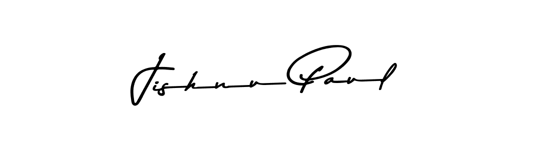 Make a beautiful signature design for name Jishnu Paul. With this signature (Asem Kandis PERSONAL USE) style, you can create a handwritten signature for free. Jishnu Paul signature style 9 images and pictures png