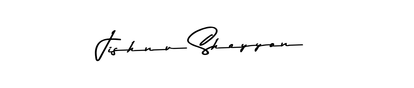 Also we have Jishnu Sheyyon name is the best signature style. Create professional handwritten signature collection using Asem Kandis PERSONAL USE autograph style. Jishnu Sheyyon signature style 9 images and pictures png