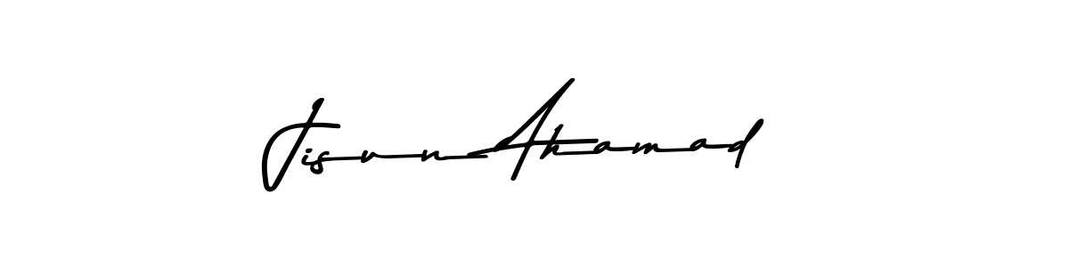 Jisun Ahamad stylish signature style. Best Handwritten Sign (Asem Kandis PERSONAL USE) for my name. Handwritten Signature Collection Ideas for my name Jisun Ahamad. Jisun Ahamad signature style 9 images and pictures png