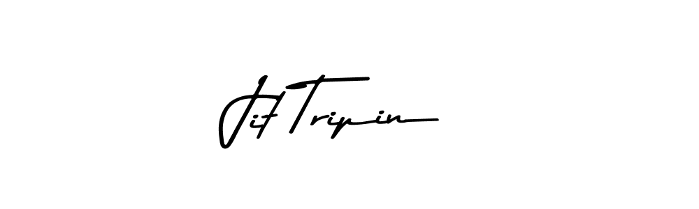 Similarly Asem Kandis PERSONAL USE is the best handwritten signature design. Signature creator online .You can use it as an online autograph creator for name Jit Tripin. Jit Tripin signature style 9 images and pictures png