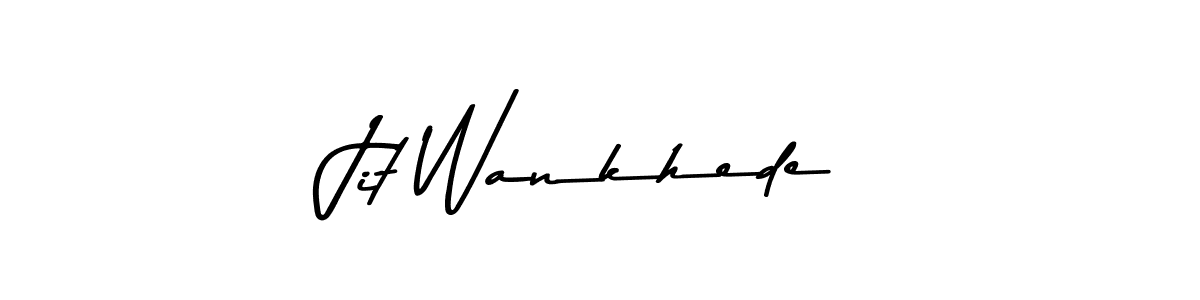 How to make Jit Wankhede signature? Asem Kandis PERSONAL USE is a professional autograph style. Create handwritten signature for Jit Wankhede name. Jit Wankhede signature style 9 images and pictures png