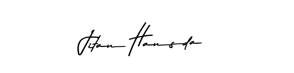 Make a beautiful signature design for name Jitan Hansda. With this signature (Asem Kandis PERSONAL USE) style, you can create a handwritten signature for free. Jitan Hansda signature style 9 images and pictures png