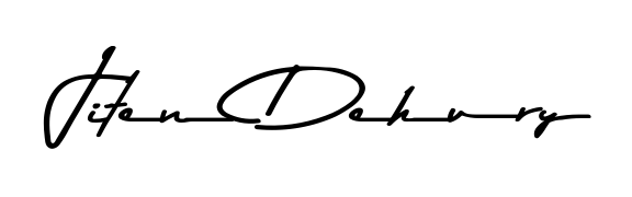 The Asem Kandis PERSONAL USE font transforms the name Jiten Dehury into an executive sign with sharp precision and distinguished character. Jiten Dehury signature style 9 images and pictures png