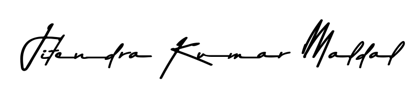 The Asem Kandis PERSONAL USE typeface gives name Jitendra Kumar Maldal a refined look. Suitable for certificates, diplomas, and official verification. Jitendra Kumar Maldal signature style 9 images and pictures png