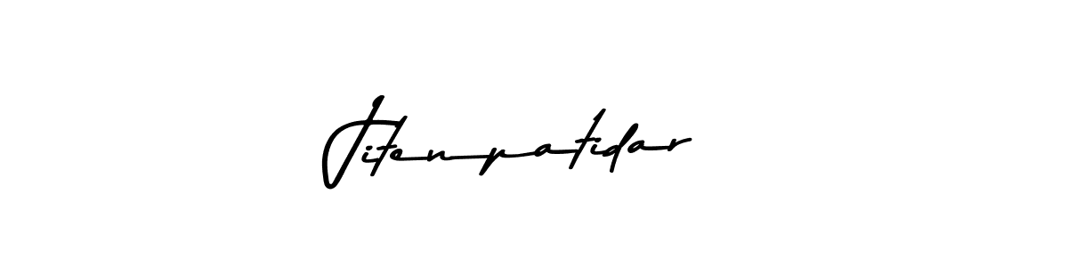 Create a beautiful signature design for name Jitenpatidar. With this signature (Asem Kandis PERSONAL USE) fonts, you can make a handwritten signature for free. Jitenpatidar signature style 9 images and pictures png