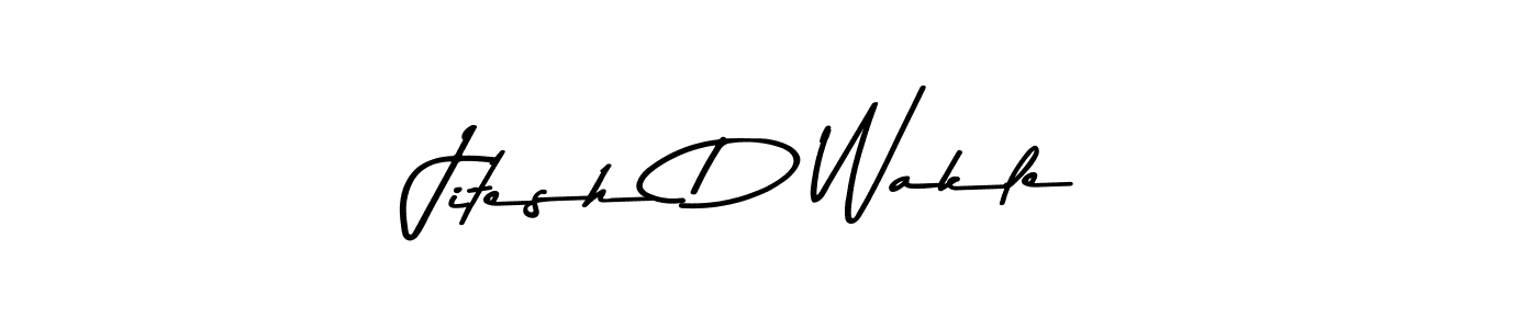 The best way (Asem Kandis PERSONAL USE) to make a short signature is to pick only two or three words in your name. The name Jitesh D Wakle include a total of six letters. For converting this name. Jitesh D Wakle signature style 9 images and pictures png