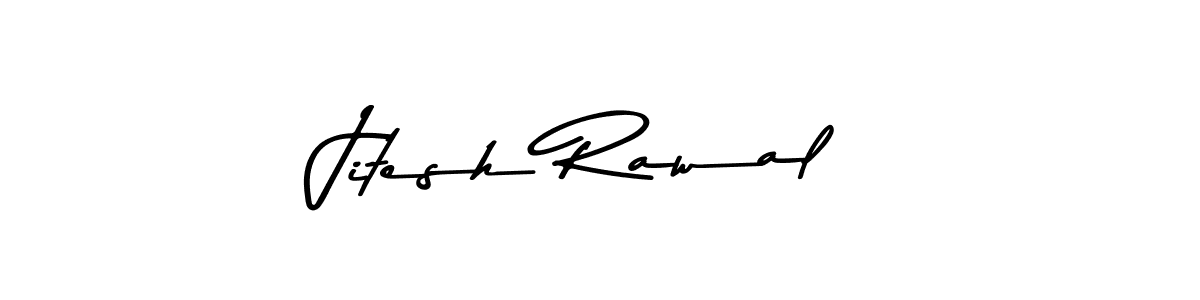 Jitesh Rawal stylish signature style. Best Handwritten Sign (Asem Kandis PERSONAL USE) for my name. Handwritten Signature Collection Ideas for my name Jitesh Rawal. Jitesh Rawal signature style 9 images and pictures png