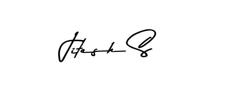 How to make Jitesh S signature? Asem Kandis PERSONAL USE is a professional autograph style. Create handwritten signature for Jitesh S name. Jitesh S signature style 9 images and pictures png