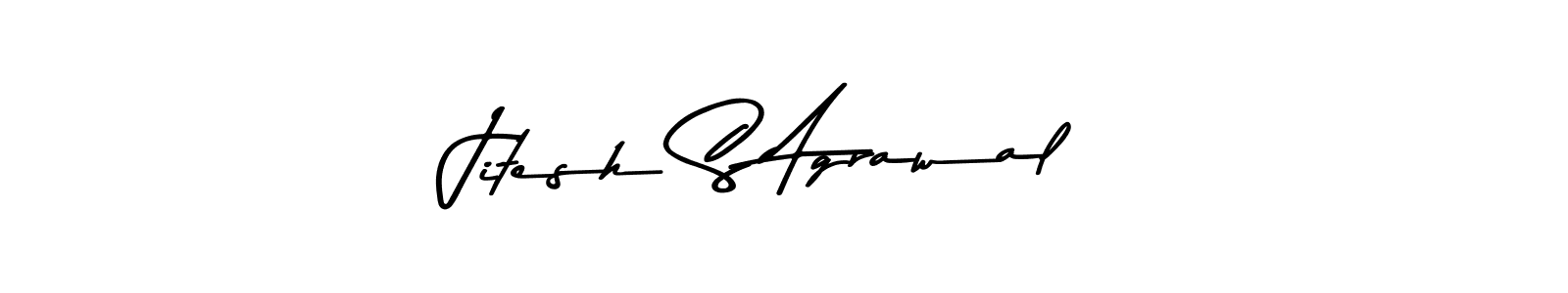 Asem Kandis PERSONAL USE is a professional signature style that is perfect for those who want to add a touch of class to their signature. It is also a great choice for those who want to make their signature more unique. Get Jitesh S Agrawal name to fancy signature for free. Jitesh S Agrawal signature style 9 images and pictures png