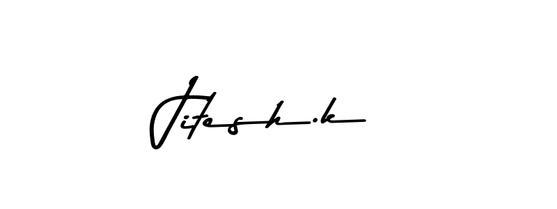 Similarly Asem Kandis PERSONAL USE is the best handwritten signature design. Signature creator online .You can use it as an online autograph creator for name Jitesh.k. Jitesh.k signature style 9 images and pictures png