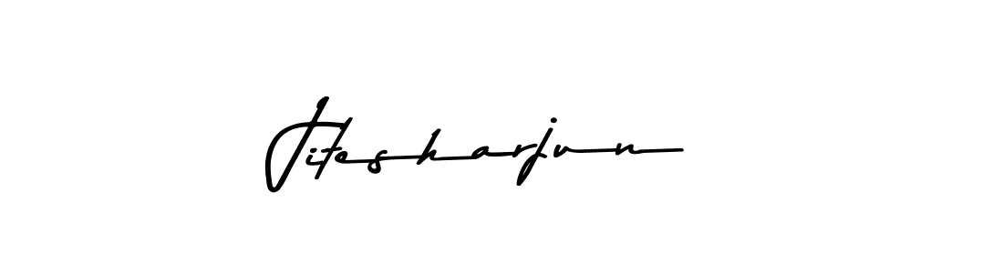 Use a signature maker to create a handwritten signature online. With this signature software, you can design (Asem Kandis PERSONAL USE) your own signature for name Jitesharjun. Jitesharjun signature style 9 images and pictures png