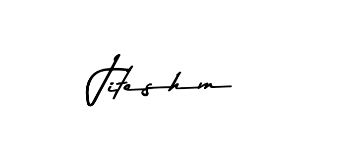 Jiteshm stylish signature style. Best Handwritten Sign (Asem Kandis PERSONAL USE) for my name. Handwritten Signature Collection Ideas for my name Jiteshm. Jiteshm signature style 9 images and pictures png