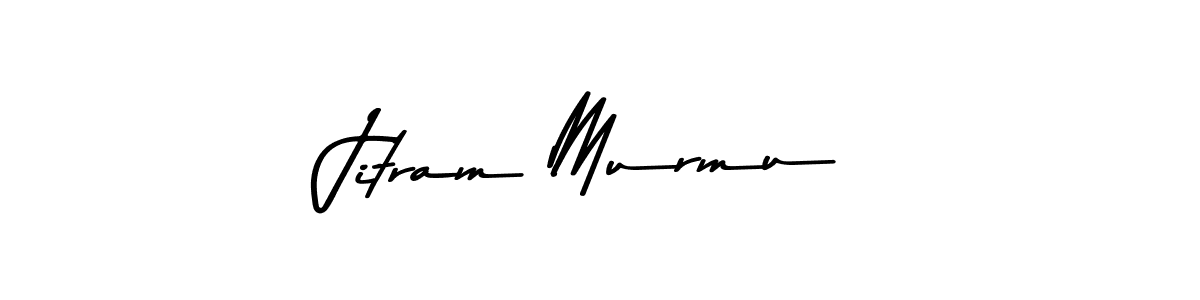 Create a beautiful signature design for name Jitram Murmu. With this signature (Asem Kandis PERSONAL USE) fonts, you can make a handwritten signature for free. Jitram Murmu signature style 9 images and pictures png