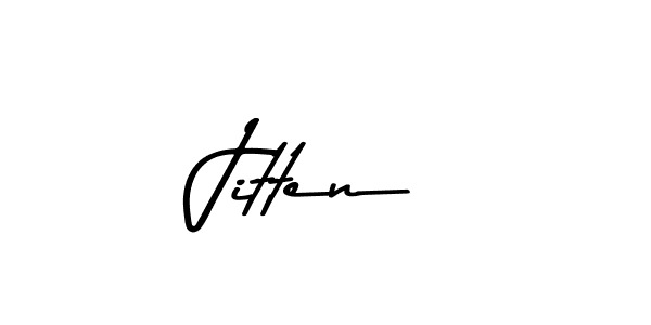 Design your own signature with our free online signature maker. With this signature software, you can create a handwritten (Asem Kandis PERSONAL USE) signature for name Jitten. Jitten signature style 9 images and pictures png
