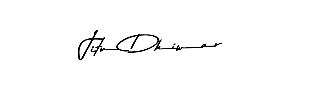 Jitu Dhiwar stylish signature style. Best Handwritten Sign (Asem Kandis PERSONAL USE) for my name. Handwritten Signature Collection Ideas for my name Jitu Dhiwar. Jitu Dhiwar signature style 9 images and pictures png
