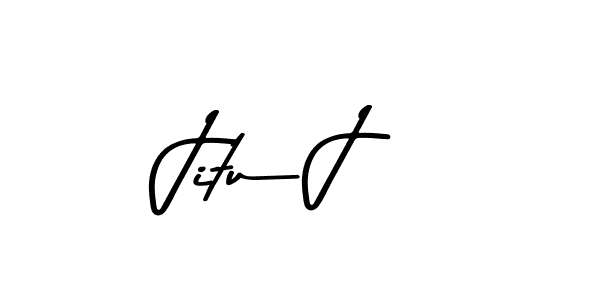 Jitu J stylish signature style. Best Handwritten Sign (Asem Kandis PERSONAL USE) for my name. Handwritten Signature Collection Ideas for my name Jitu J. Jitu J signature style 9 images and pictures png