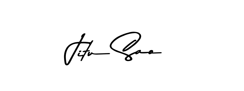 Design your own signature with our free online signature maker. With this signature software, you can create a handwritten (Asem Kandis PERSONAL USE) signature for name Jitu Sao. Jitu Sao signature style 9 images and pictures png