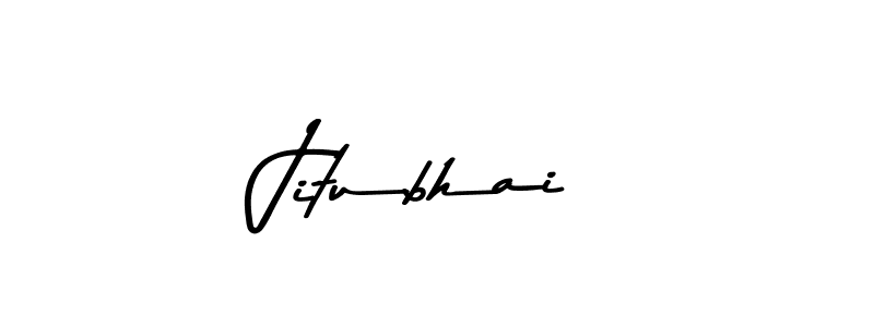 How to make Jitubhai name signature. Use Asem Kandis PERSONAL USE style for creating short signs online. This is the latest handwritten sign. Jitubhai signature style 9 images and pictures png
