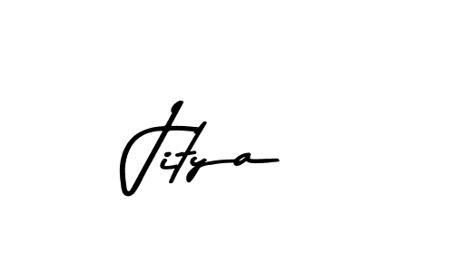 Create a beautiful signature design for name Jitya. With this signature (Asem Kandis PERSONAL USE) fonts, you can make a handwritten signature for free. Jitya signature style 9 images and pictures png