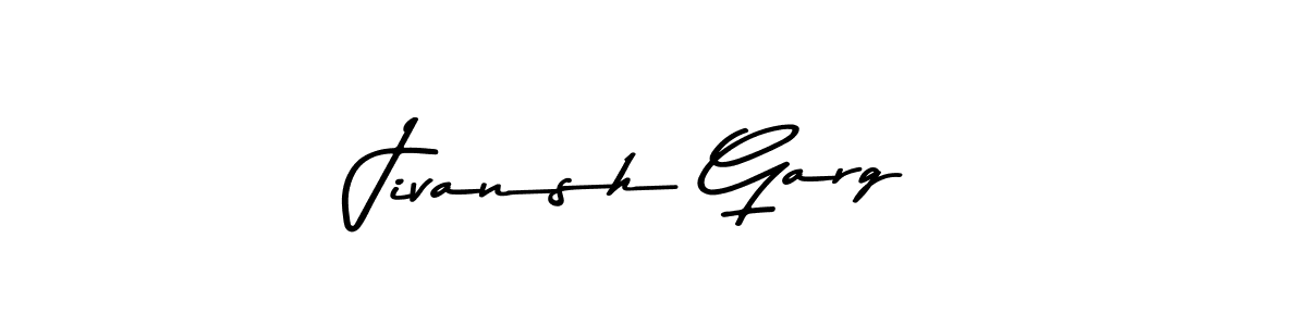 Design your own signature with our free online signature maker. With this signature software, you can create a handwritten (Asem Kandis PERSONAL USE) signature for name Jivansh Garg. Jivansh Garg signature style 9 images and pictures png