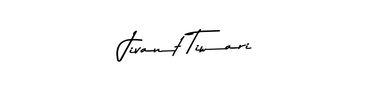 How to make Jivant Tiwari name signature. Use Asem Kandis PERSONAL USE style for creating short signs online. This is the latest handwritten sign. Jivant Tiwari signature style 9 images and pictures png
